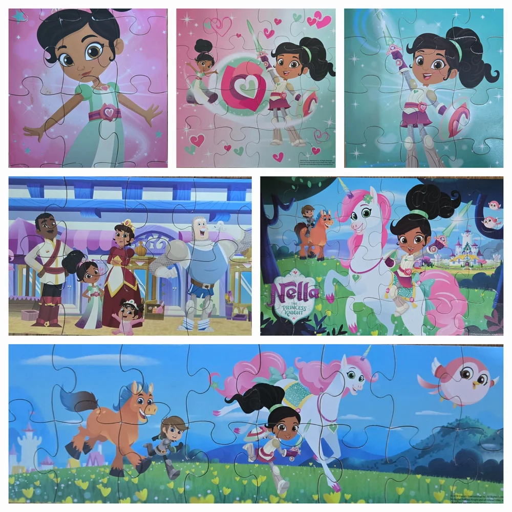 Nella The Princess Knight Puzzles Set Of 7 Puzzles